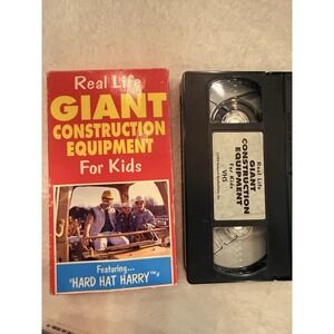 Hard Hat Harry - Real Life, Giant Construction Equipment For Kids VHS Vtg 1993